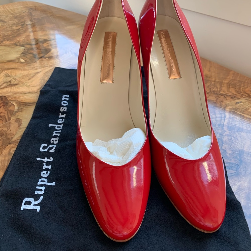 Rupert Sanderson red pumps US 10.5
